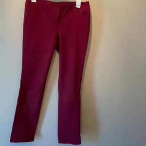 Maroon Express columnist ankle pants.